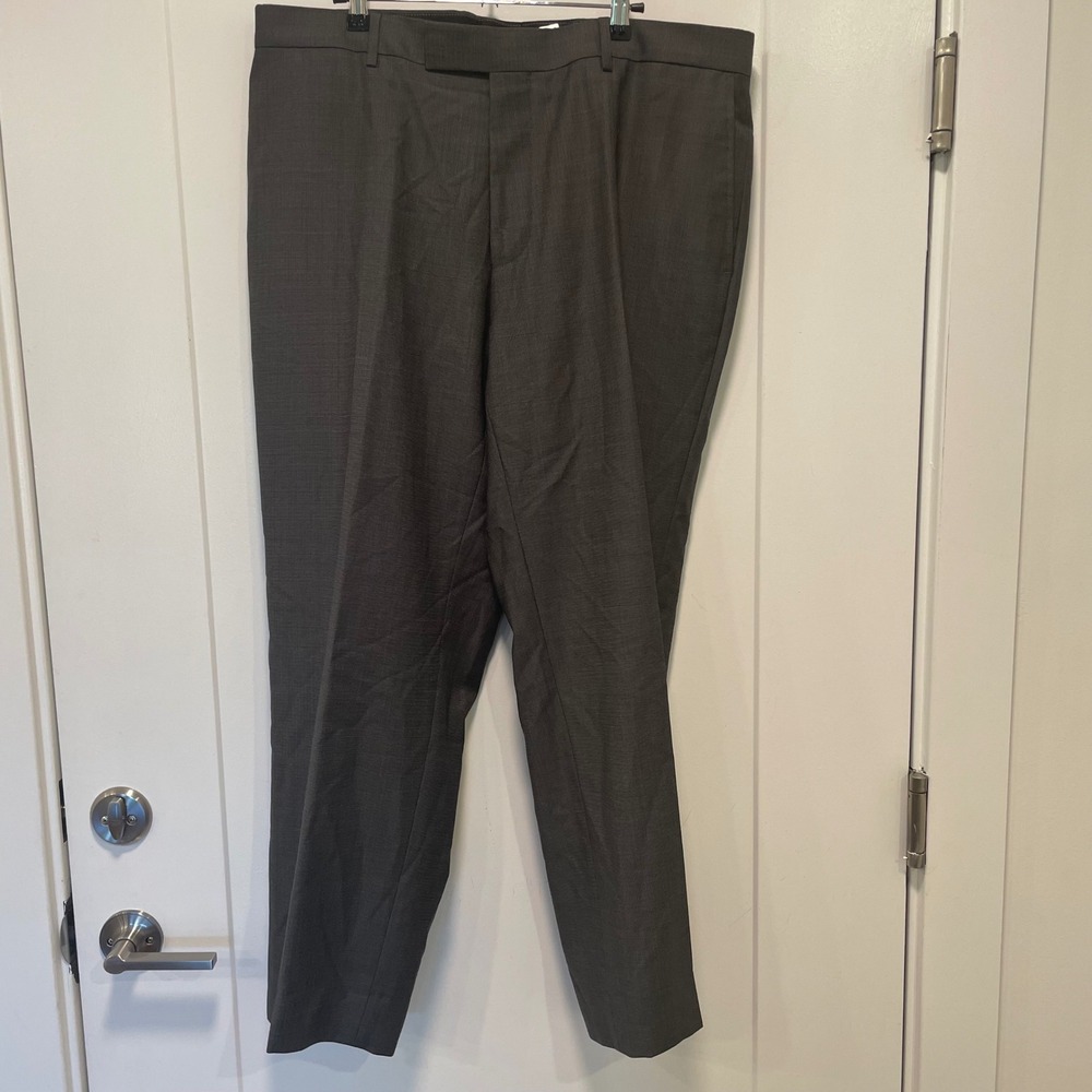 Hugo‎ Boss James Brown1 US Mens Charcoal Grey Dress Pants Trousers 38/R